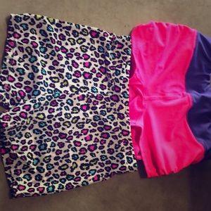 EUC Two Pairs Cheerleading Dance Shorts 10
